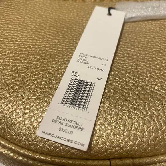 MARC JACOBS Metallic Oval Coated Leather Crossbody Bag - Picture 8 of 8